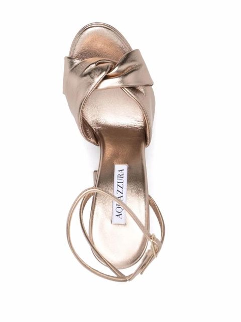 Aquazzura Olie 140mm platform sandals - Gold