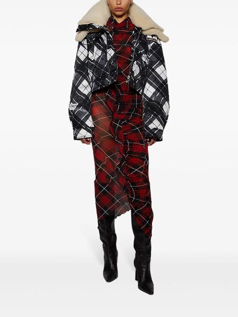 Jean Paul Gaultier layered shearling-collar jacket - Black - zdjęcie produktu nr 2