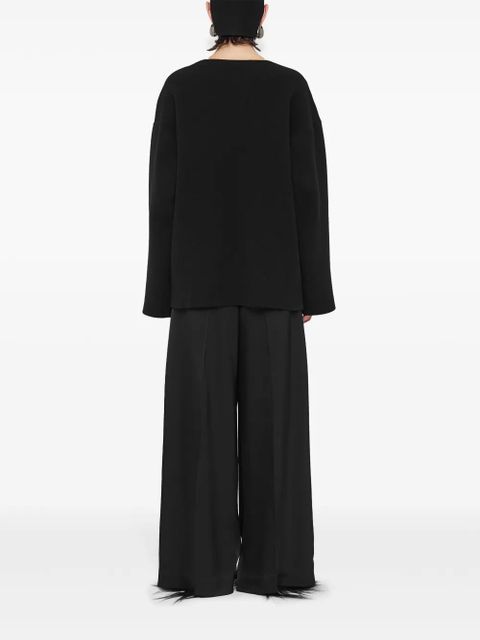 Jil Sander crew neck sweater - Black