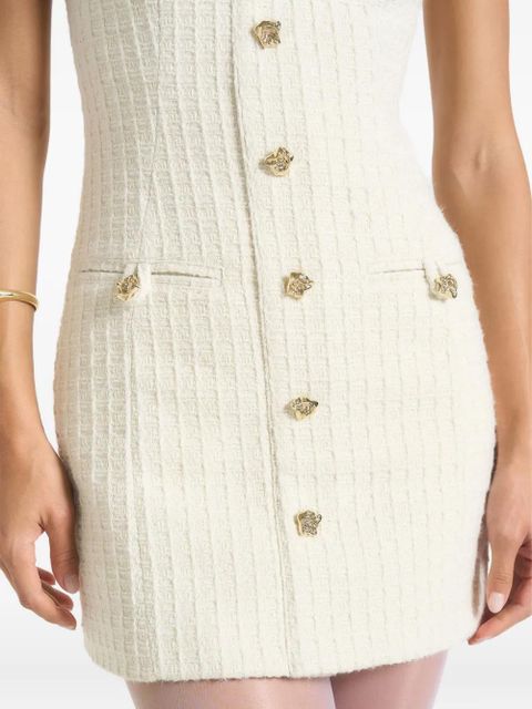 Manière De Voir Nadine tweed mini dress - Neutrals