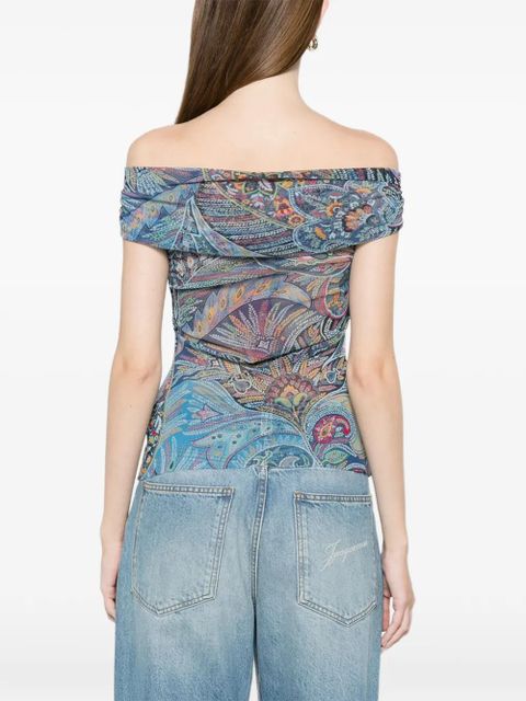 ETRO patterned top - Blue