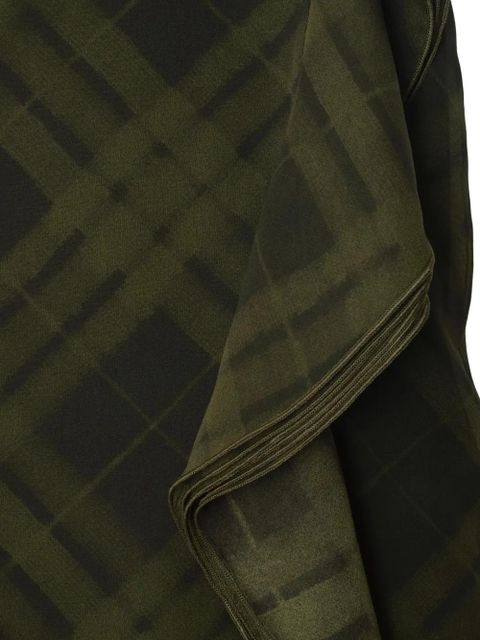 Burberry Check Silk Wrap skirt - Green