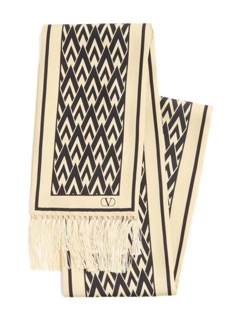 Valentino Garavani Toute La V bandeau scarf - Neutrals - zdjęcie produktu nr 2