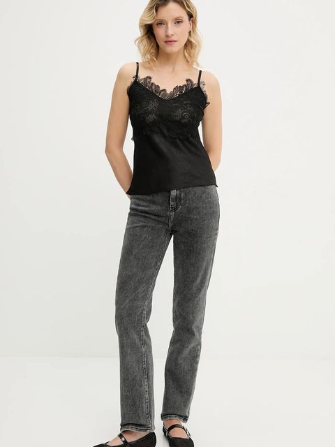 Answear.LAB bluzka damska kolor czarny gładka