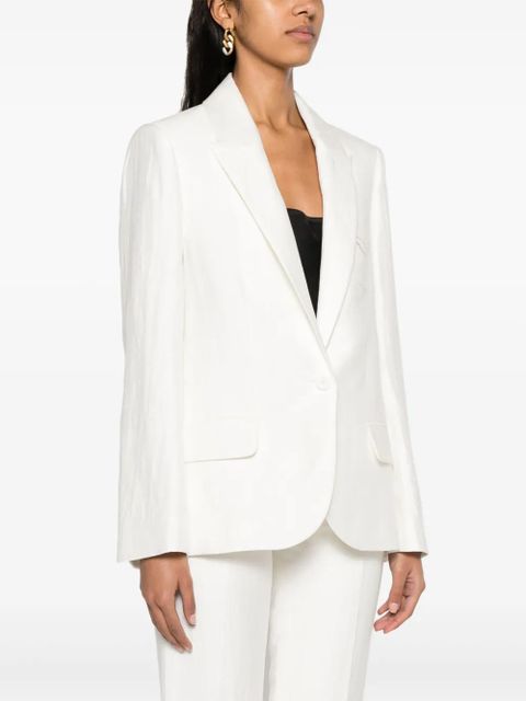 Zadig&Voltaire Vow single-breasted crinkled blazer - White - zdjęcie produktu nr 2