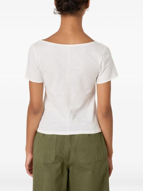 American Vintage Aksun V-neck T-shirt - White