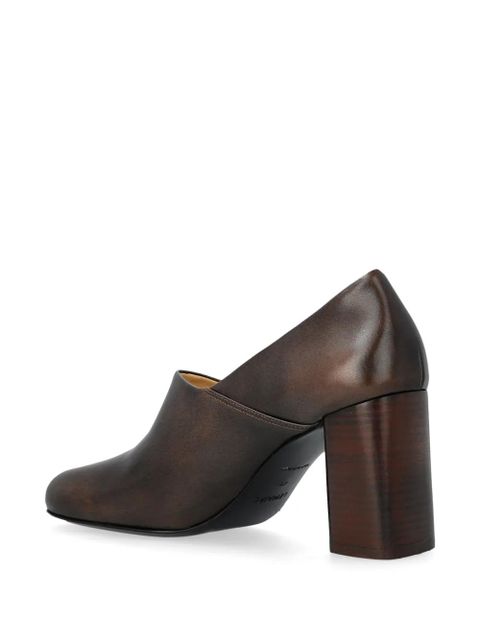 LEMAIRE Anatomic leather pumps - Brown