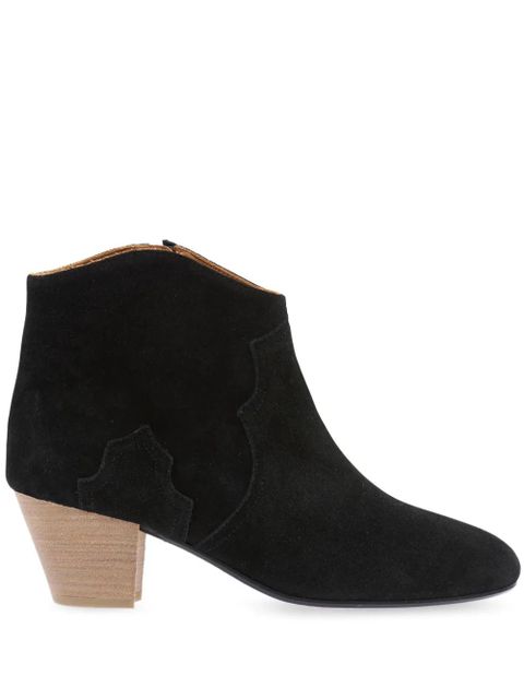 ISABEL MARANT Dicker suede Western boots - Black - zdjęcie produktu nr 1