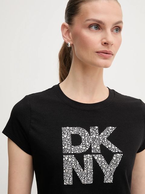 Dkny t-shirt damski kolor czarny DJ5T1512