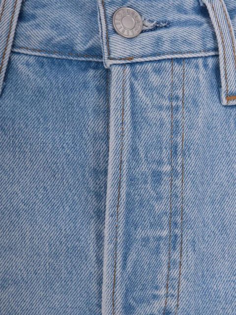 AGOLDE high-waisted denim shorts - Blue