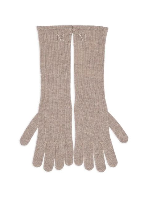 Max Mara embroidered gloves - Neutrals - zdjęcie produktu nr 1