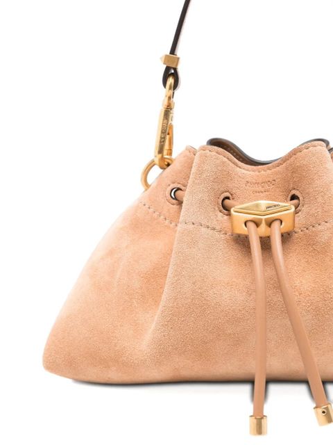 Jimmy Choo Small Cinch suede tote bag - Neutrals