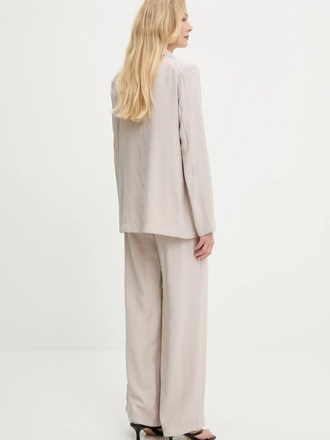 Answear.LAB marynarka i spodnie damski kolor beżowy