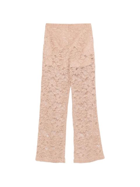 Sportmax floral-lace trousers - Pink - zdjęcie produktu nr 1