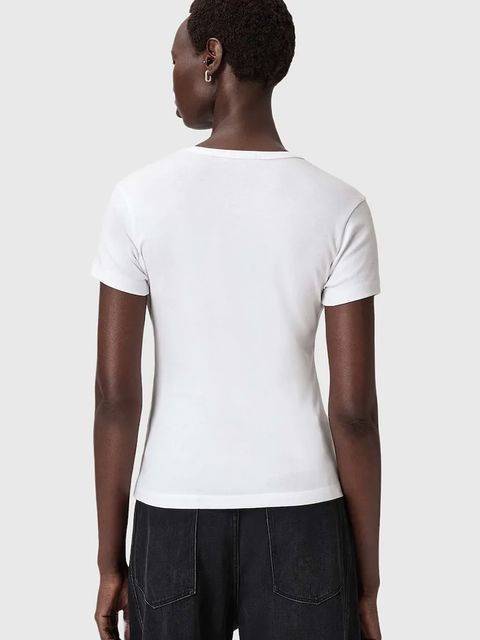 AllSaints t-shirt bawełniany damski kolor biały W285JC