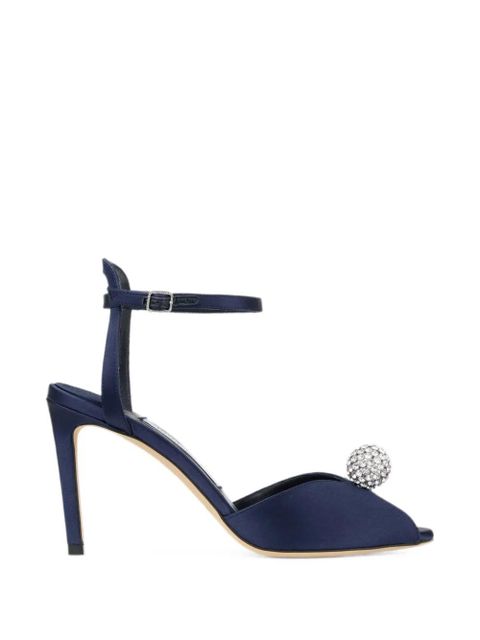 Jimmy Choo Sacora 85 crystal-embellished sandals - Blue - zdjęcie produktu nr 1