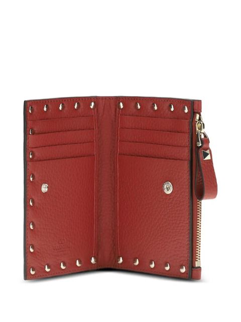 Valentino Garavani Rockstud animal-print coin purse - Red