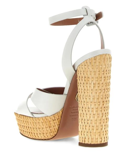 Aquazzura 140mm Sunseeker sandals - White