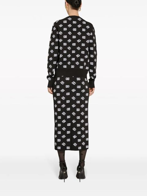 Dolce & Gabbana DG logo cardigan - Black