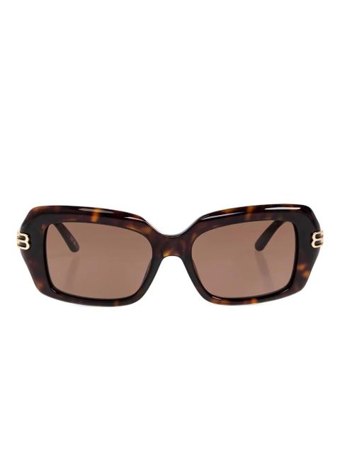 Balenciaga Eyewear Dinasty rectangle-frame sunglasses - Brown