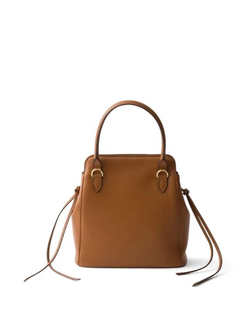 Prada Carry mini leather handbag - Brown - zdjęcie produktu nr 2