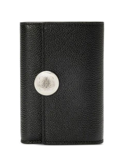 LOEWE small tri-fold Anagram leather wallet - Black