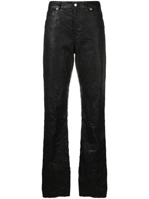 Zadig&Voltaire Evy crinkled leather trousers - Black - zdjęcie produktu nr 1