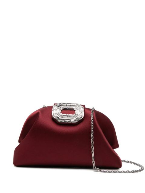 Amina Muaddi Camelia embellished clutch bag - Red - zdjęcie produktu nr 1