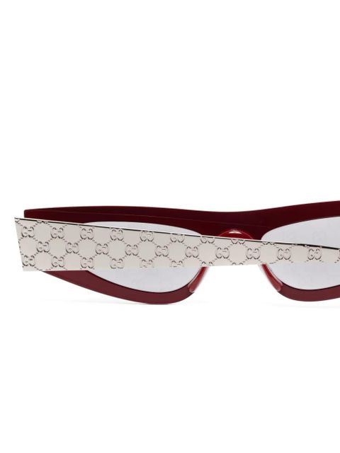 Gucci Eyewear cat eye-frame sunglasses - Silver