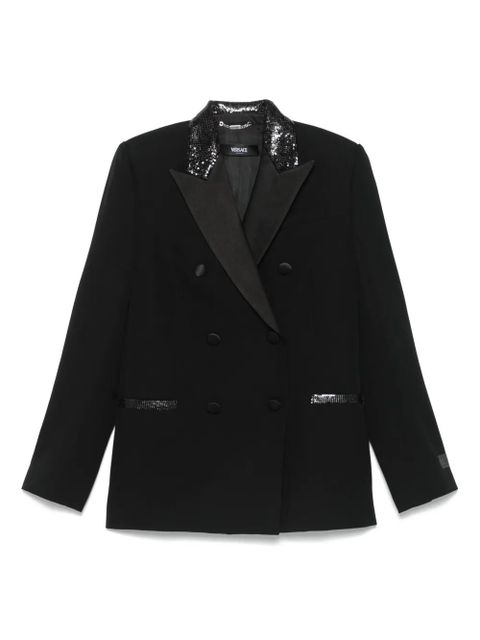 Versace sequin-embellished blazer - Black - zdjęcie produktu nr 1