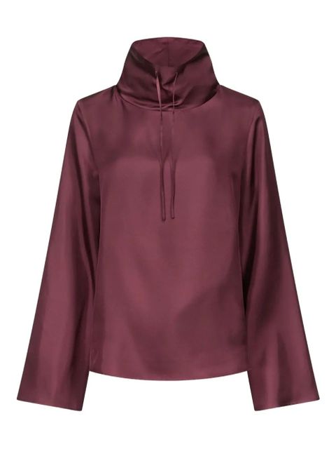 LouLou de Saison drawstring-neck wide-sleeve top - Red - zdjęcie produktu nr 1