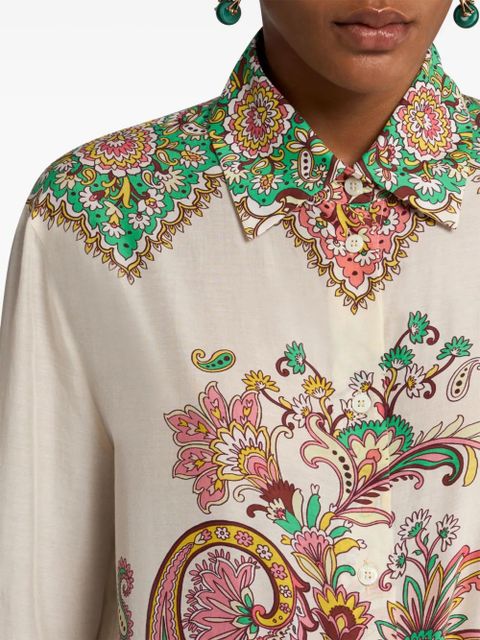 ETRO paisley-print shirt - White
