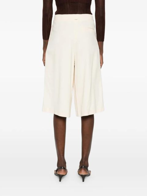 TWINSET pleated shorts - Neutrals