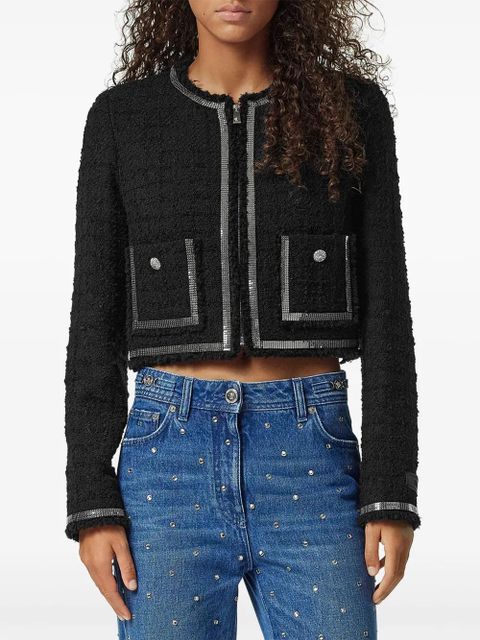 Versace Heritage tweed jacket - Black