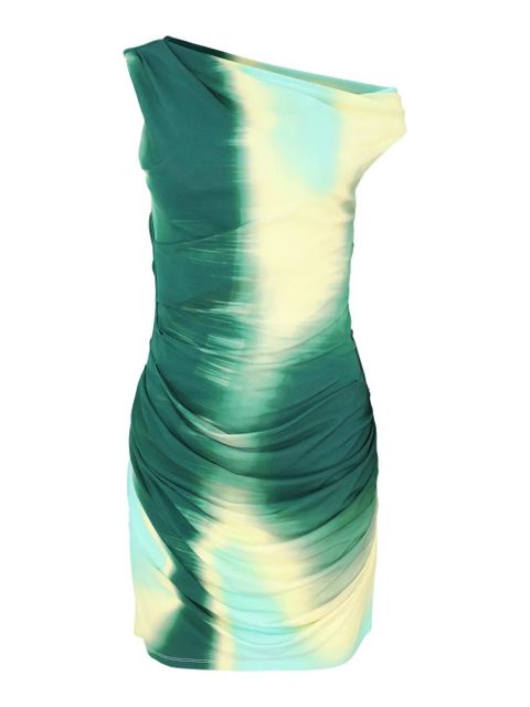 Simkhai Azalea draped mini dress - Green - zdjęcie produktu nr 2