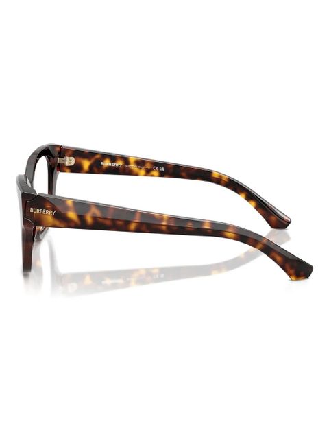 Burberry Eyewear tortoiseshell geometric frames - Brown - zdjęcie produktu nr 2