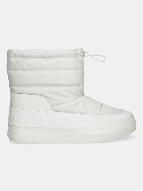 Calvin Klein śniegowce VULC FLATF SNOWBOOT NYLON kolor biały YW0YW01977