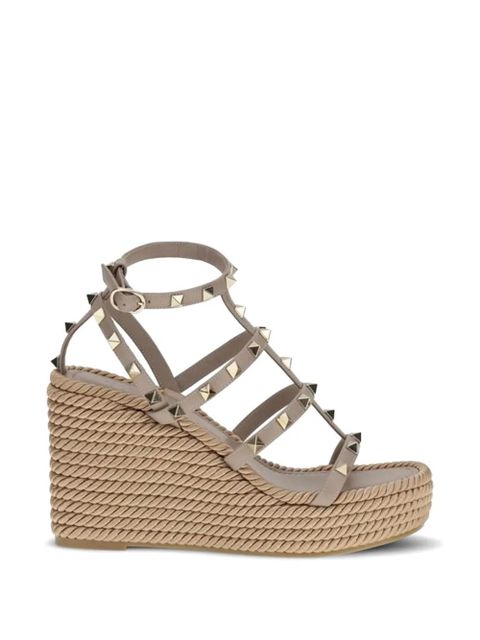 Valentino Garavani Rockstud wedge espadrilles - Neutrals - zdjęcie produktu nr 1