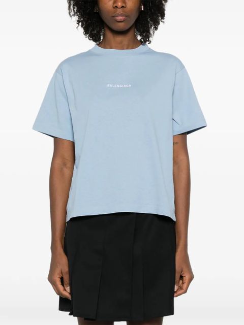 Balenciaga logo T-shirt - Blue