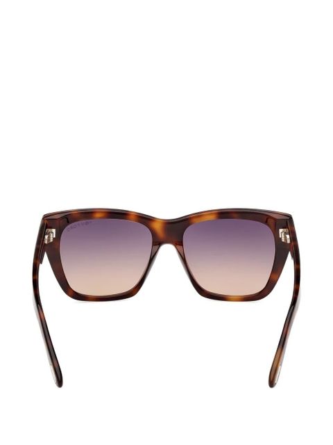 TOM FORD Eyewear rectangle frame sunglasses - Brown