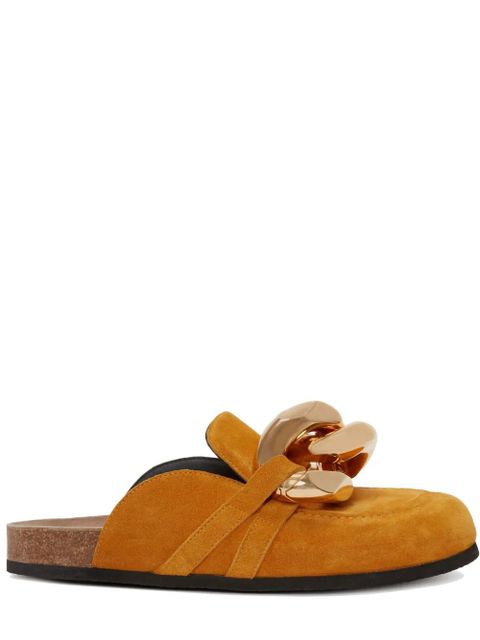 JW Anderson chain-embellished loafer mules - Yellow - zdjęcie produktu nr 1