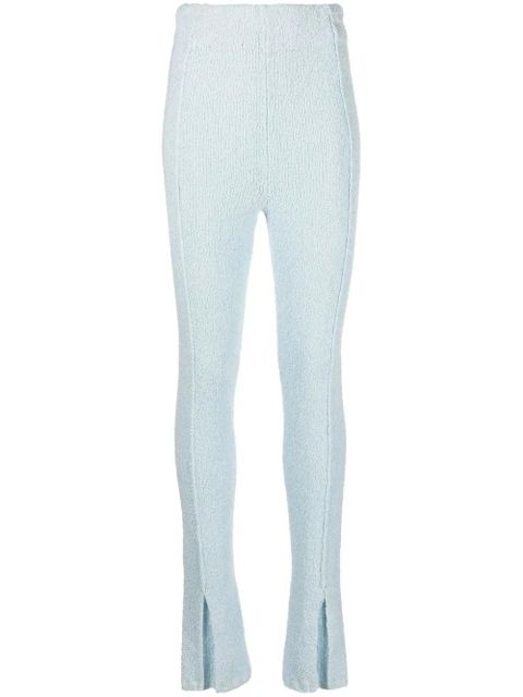 ROTATE BIRGER CHRISTENSEN flared-cuff knitted trousers - Blue - zdjęcie produktu nr 1