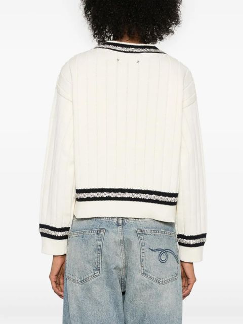 Golden Goose crystal-embellished sweater - Neutrals