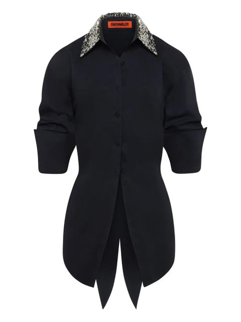 Simon Miller embellished-loch button-up shirt - Black - zdjęcie produktu nr 1