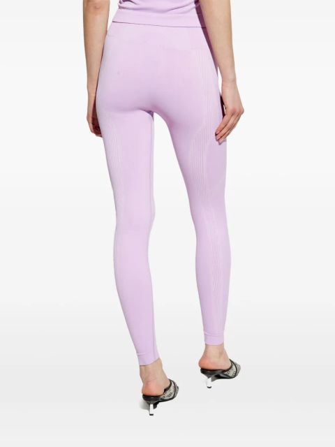 MISBHV logo-print leggings - Purple