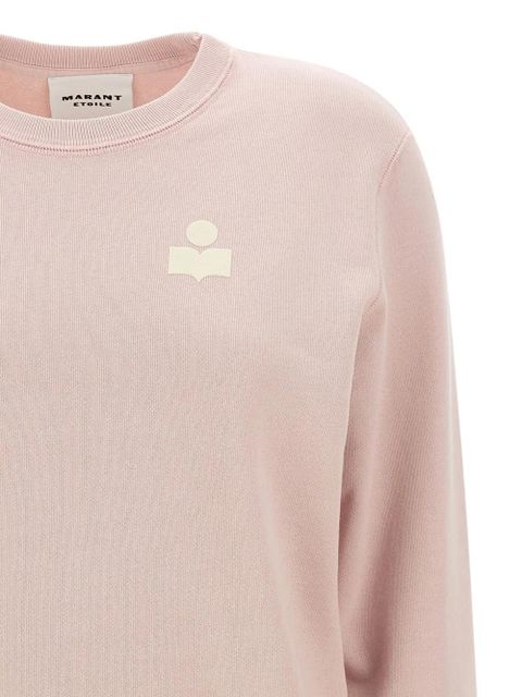 MARANT ÉTOILE logo-embroidered crew-neck sweater - Pink