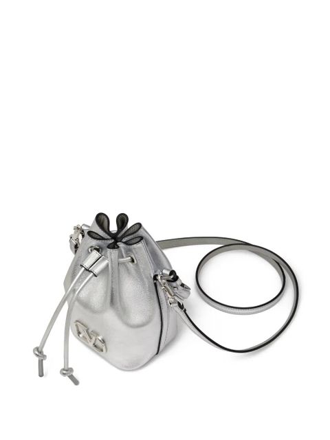 Valentino Garavani mini VLogo Signature bucket bag - Grey - zdjęcie produktu nr 2