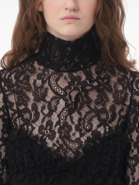 Valentino Garavani lace-fabric jumpsuit - Black