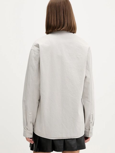 Karl Lagerfeld Jeans koszula jeansowa damska relaxed z kołnierzykiem klasycznym A4W11033