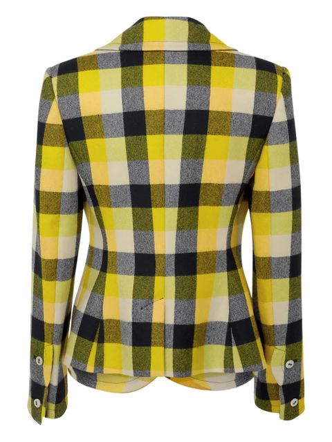 Vivienne Westwood Georgia checked double-breasted jacket - Yellow